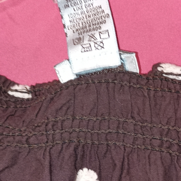 Cute Options Brown Polka Dot Dress S - Picture 3 of 5